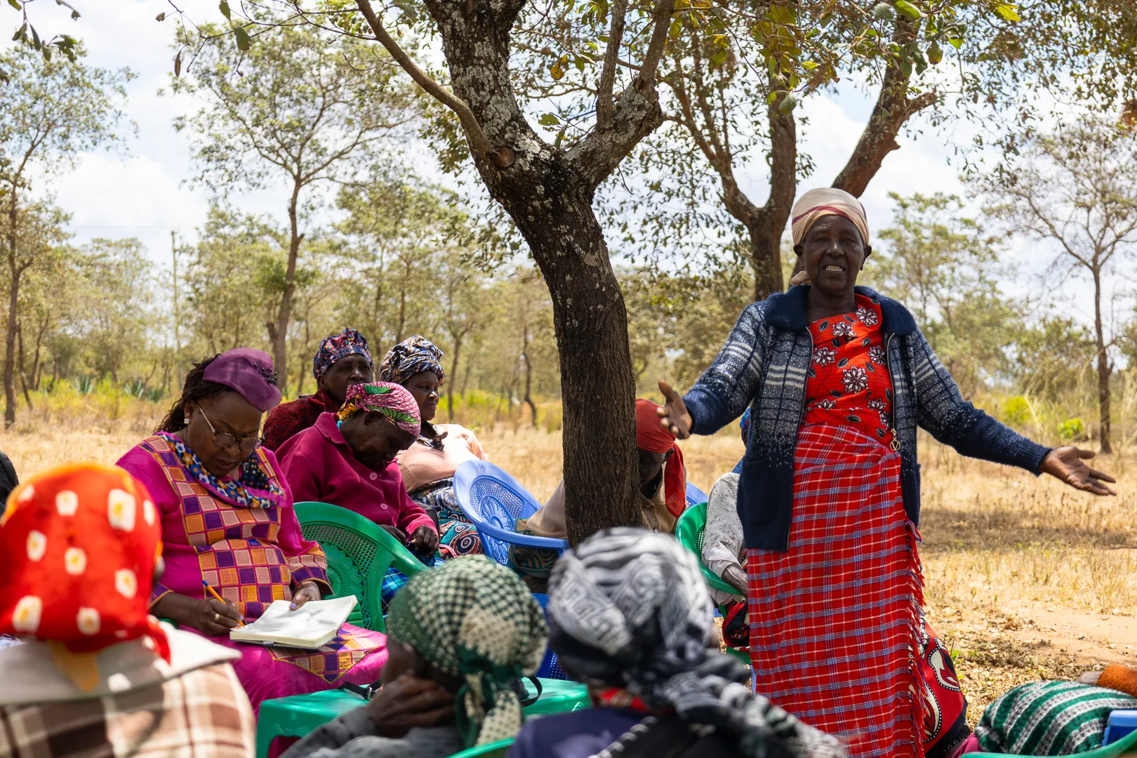 Community members at a local gathering
