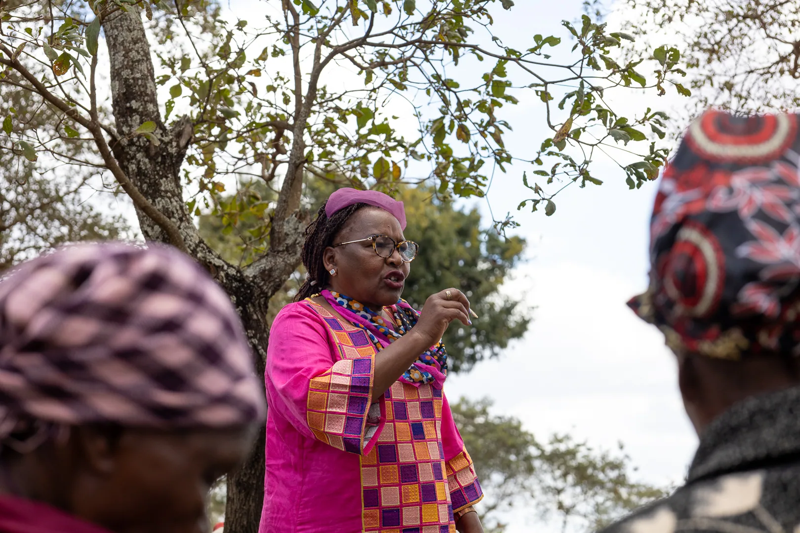 Hon. Nancy Kavinya Kioko speaking with residents at a local gathering